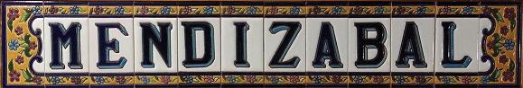 Mendizabal actual tile picture from Spain